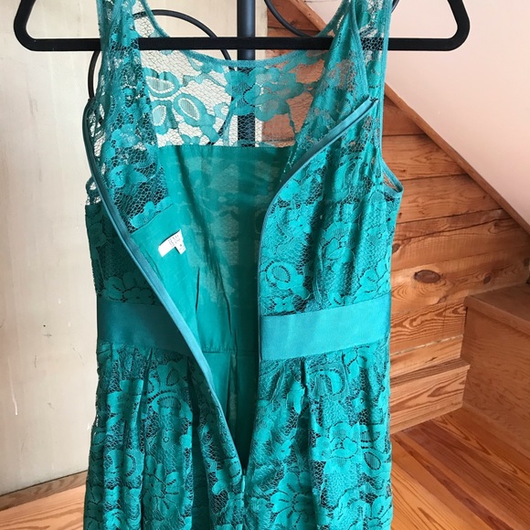 BB Dakota Green Lace Dress, EUC, S - Picture 8 of 16